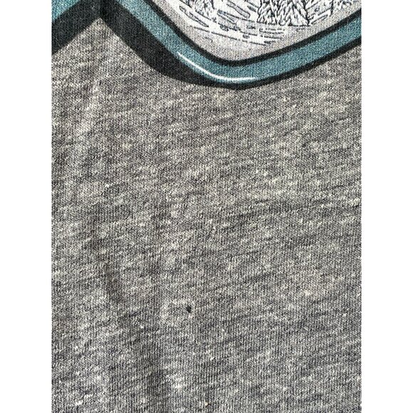 League 91 Big Sky Montana Snow Goggles TShirt Kids Medium Gray Casual Basic NEW - Picture 4 of 8